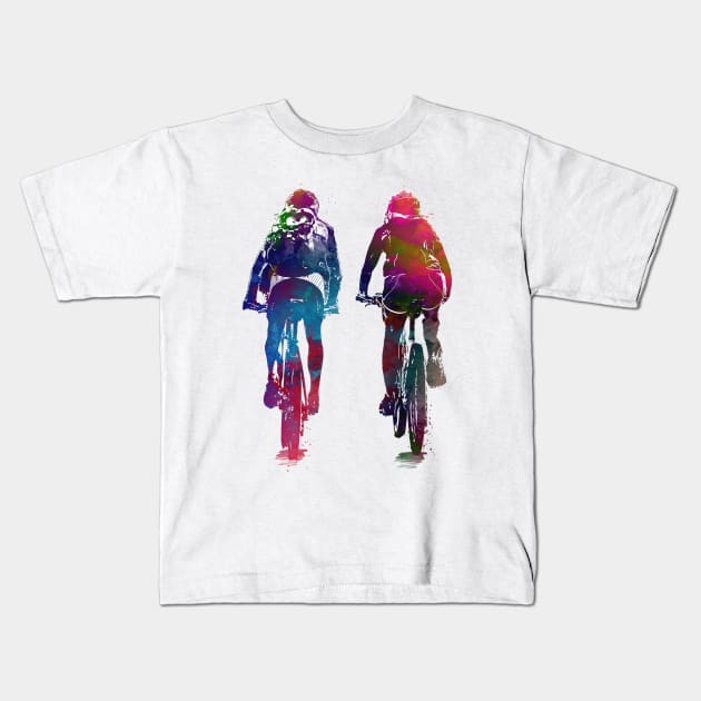 Cycling Bike sport art #cycling #sport Kids T-Shirt by JBJart